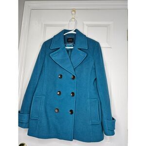 Lands' End Size 12 Wool Cashmere Blend Coat